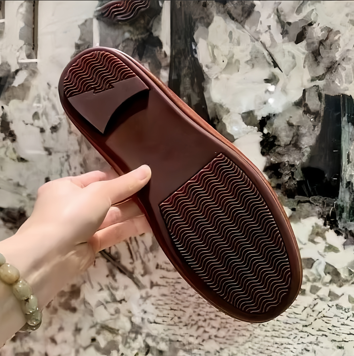 Foldable Men’s Horsehide Dress Shoes – Handcrafted Goodyear Welt Elegance