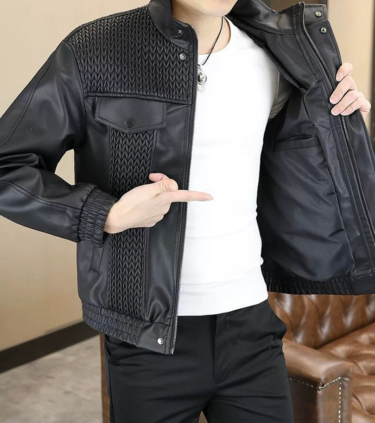 Premium Full-Grain Leather Jacket – Classic Style for Modern Gentlemen