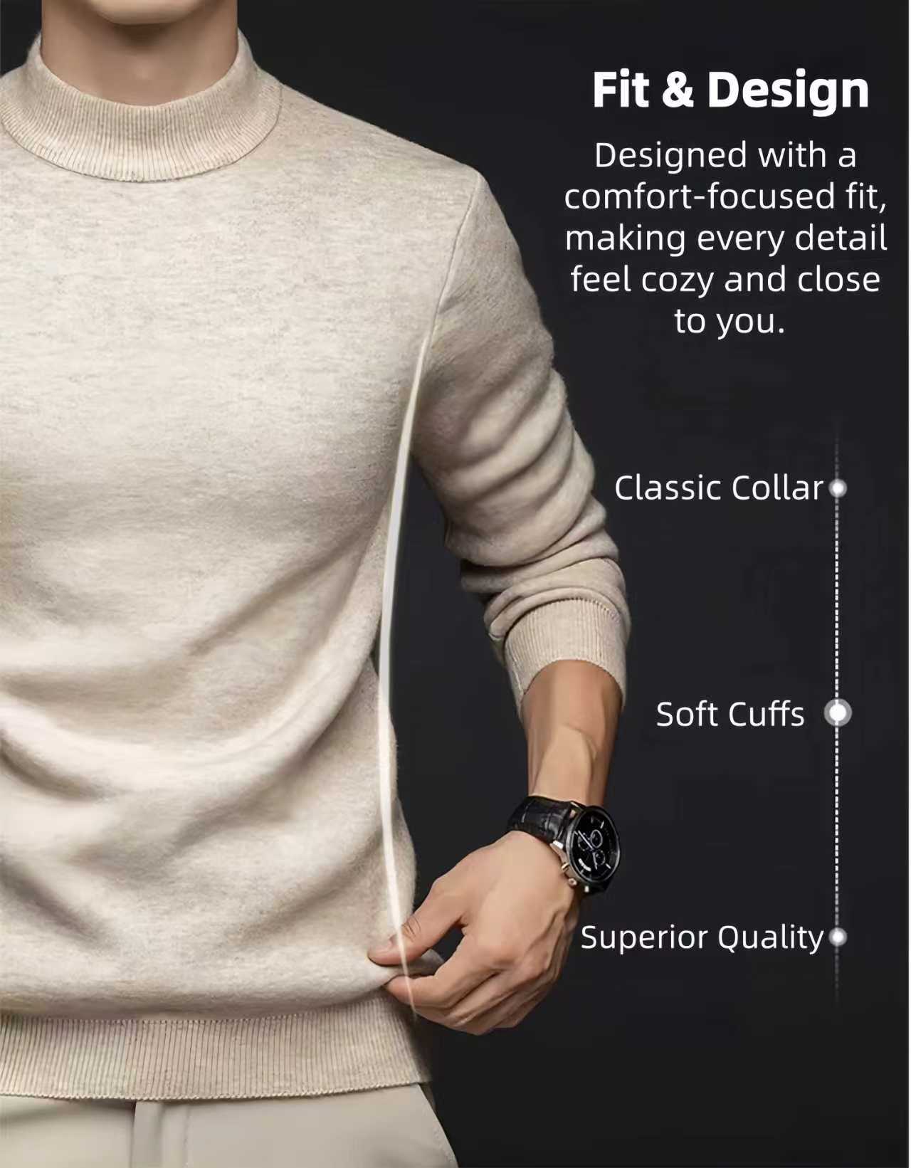 Elegant Cashmere Wrap Sweater β Luxury, Warmth & Effortless Style