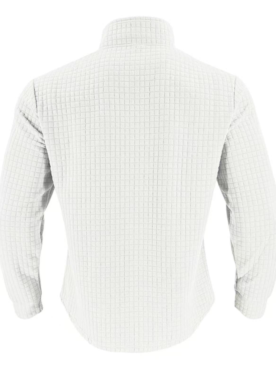 🔥 Men’s Grid Half-Zip Pullover