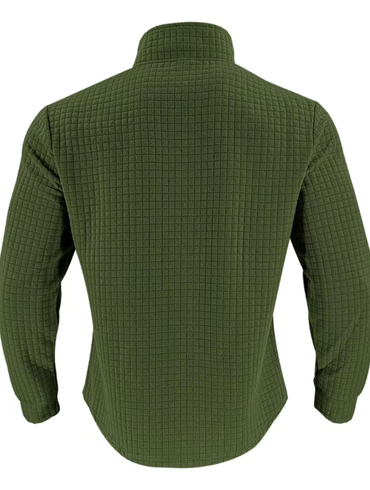 🔥 Men’s Grid Half-Zip Pullover