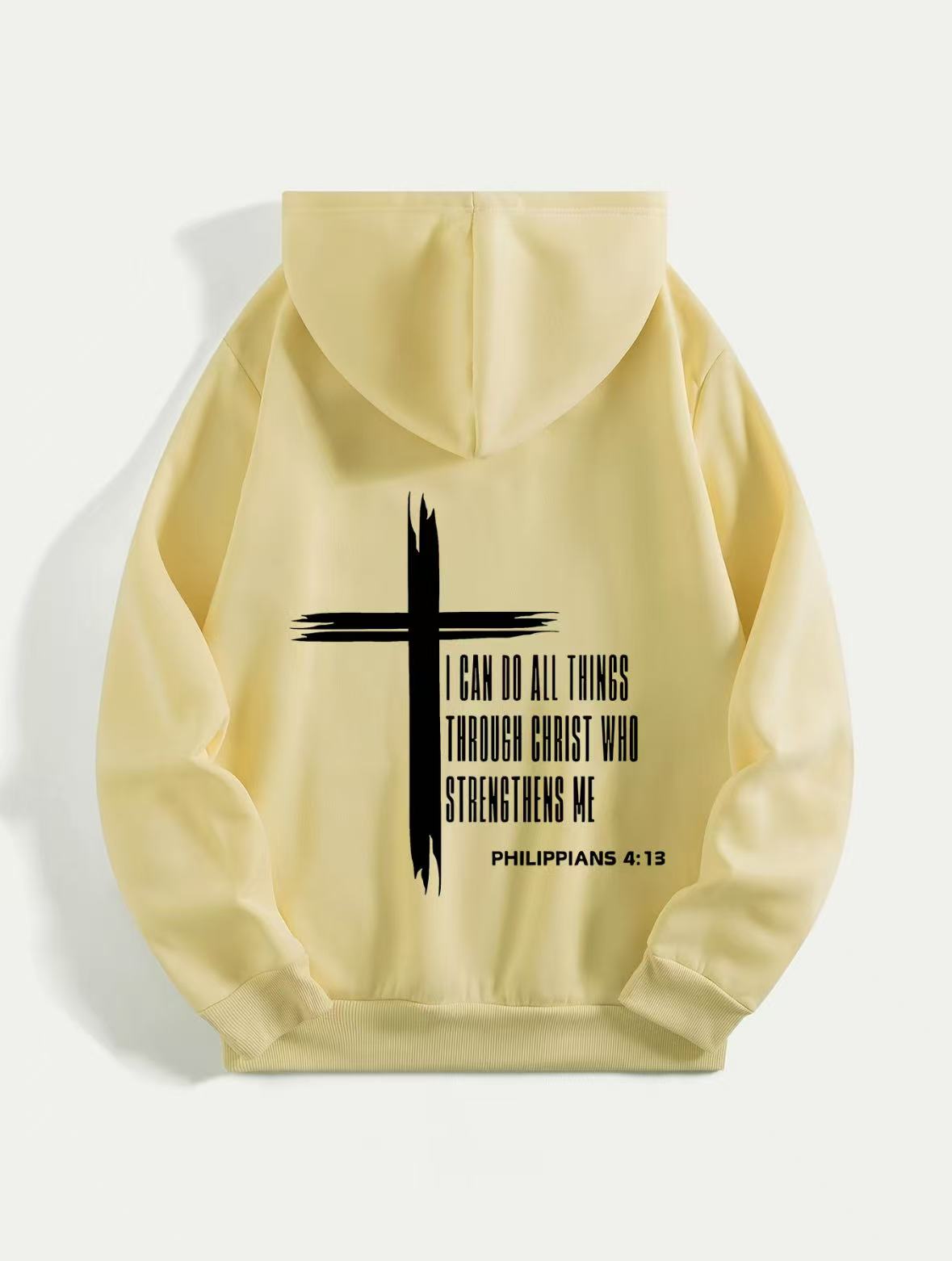 🙌 Men’s Christian Hoodie – “I Can Do All Things Through Christ”