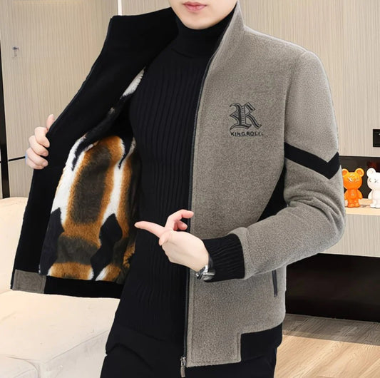 Men’s Luxury Fur-Lined Winter Jacket – Premium Warmth, Modern Elite Style