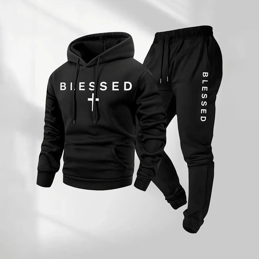 Men’s Blessed Cross Hoodie & Jogger Set