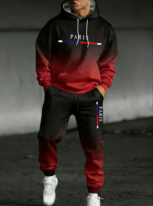 Men’s Paris Gradient Hoodie & Jogger Set
