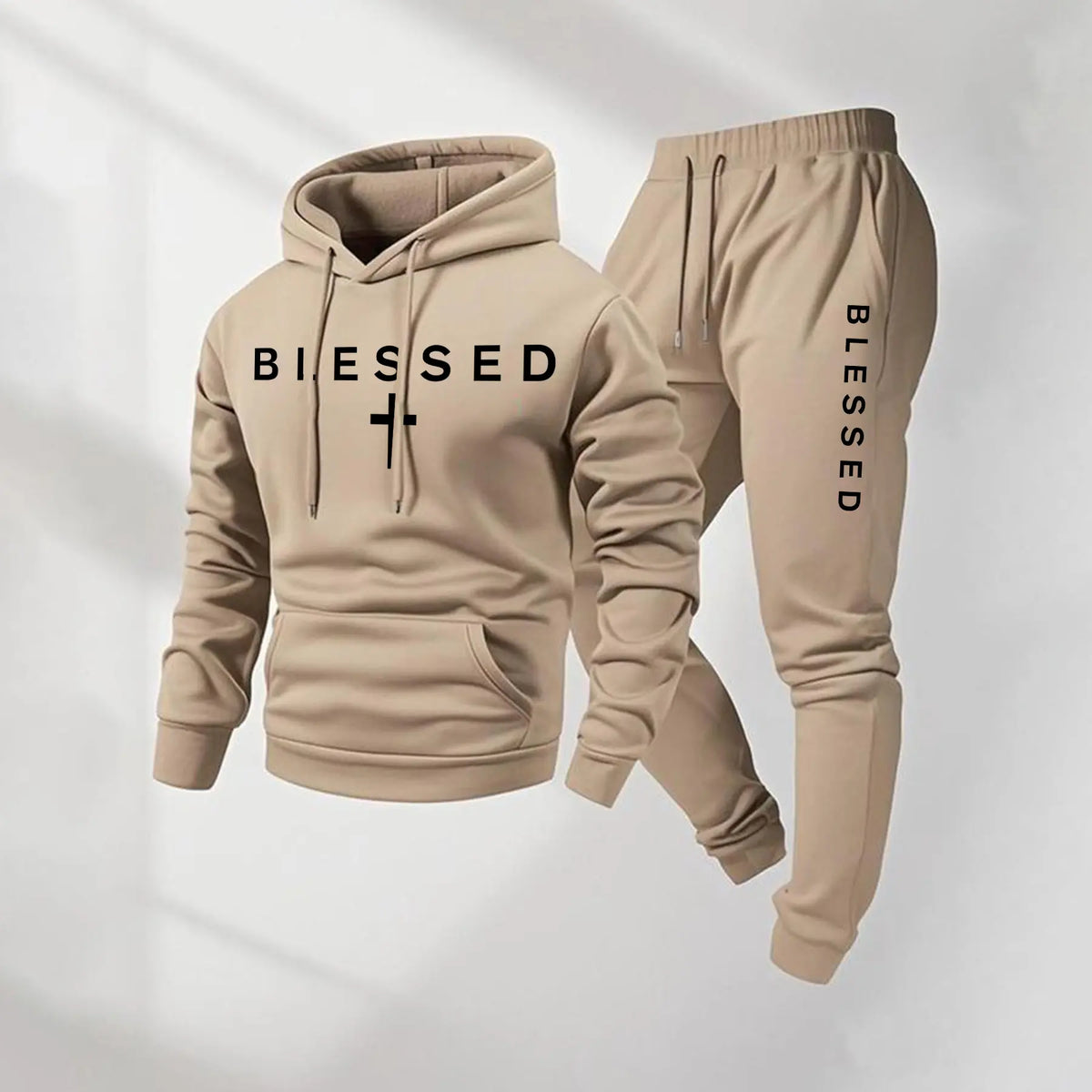 Men’s Blessed Cross Hoodie & Jogger Set