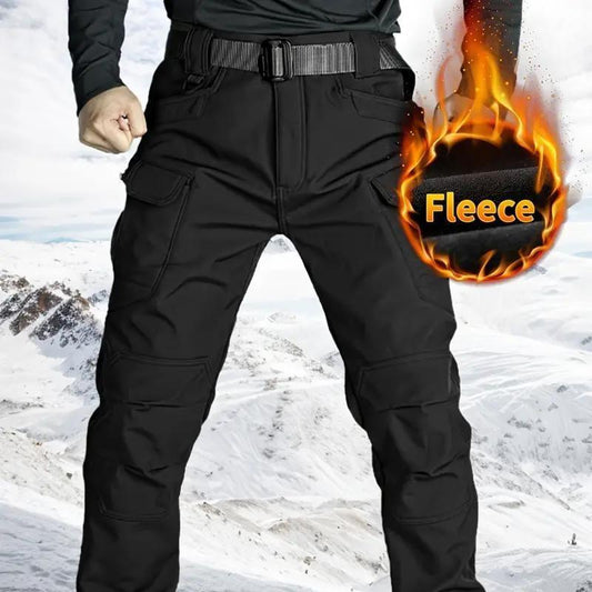 Men's Winter Fleece-Lined Tactical Cargo Pants – Warm, Rugged & Built for Everyday Adventure
