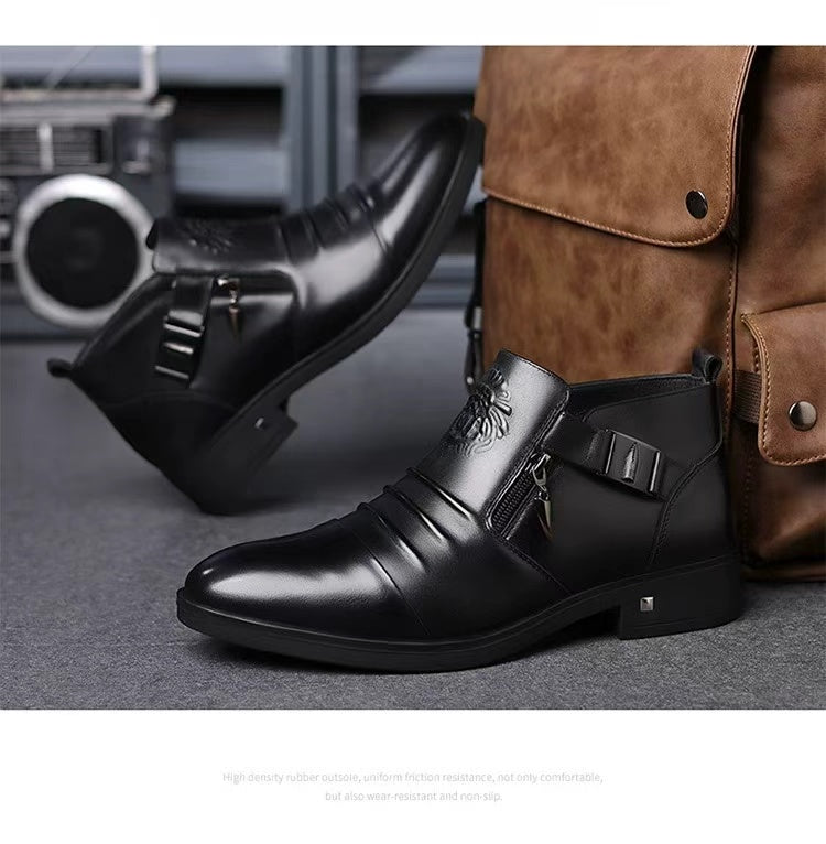 Premium Handmade Leather Height-Increasing Shoes