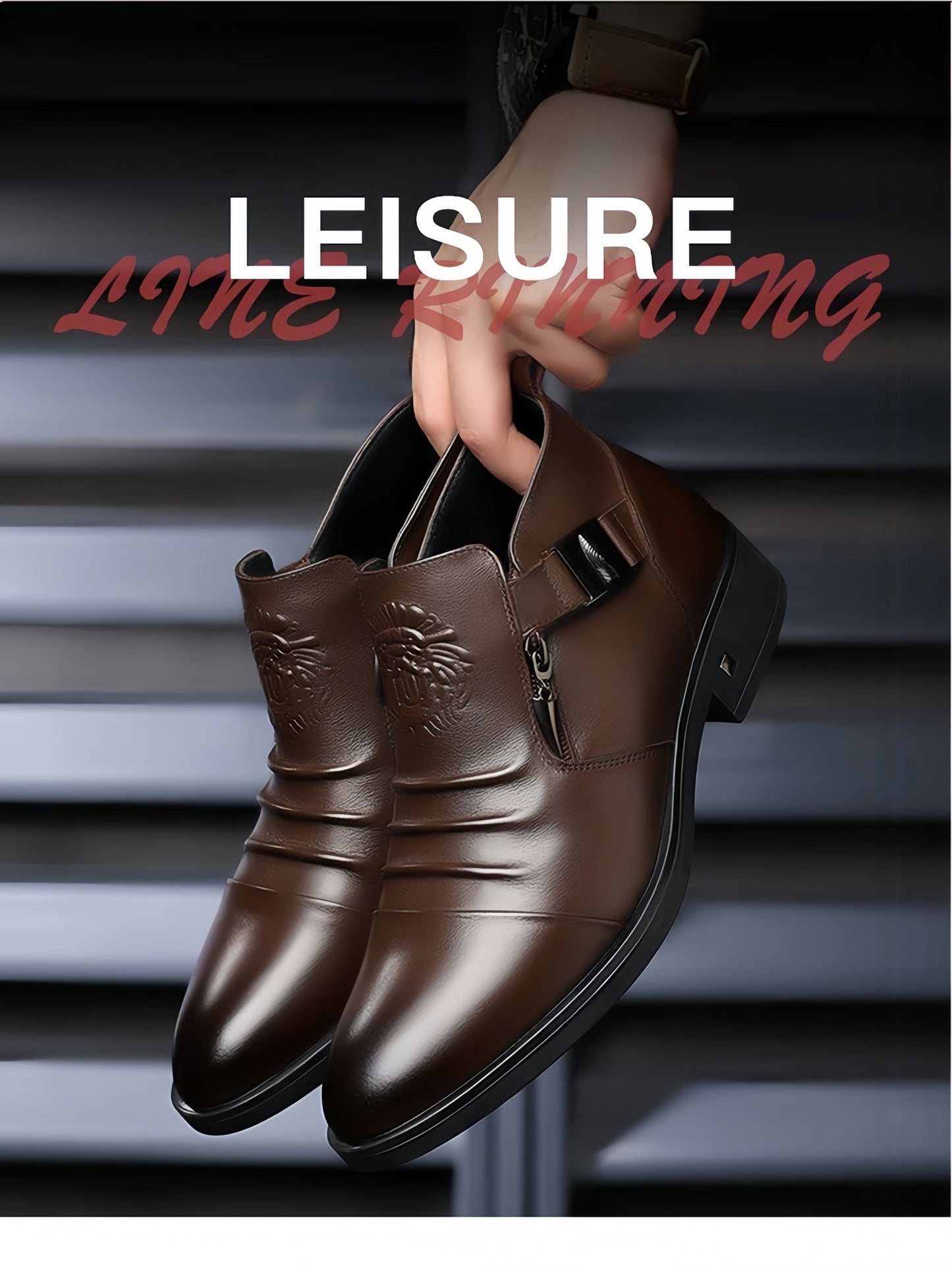 Premium Handmade Leather Height-Increasing Shoes