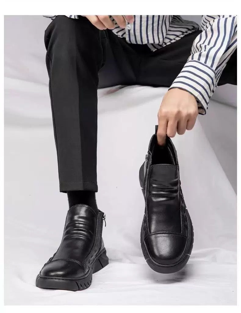 Luxurious Full-Grain Leather Men’s Shoes|All-Weather Comfort & Timeless Style
