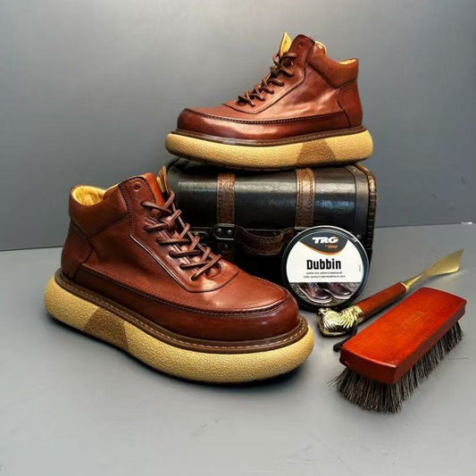 Heritage Leather Boots|Where Vintage Ruggedness Meets Modern Luxury