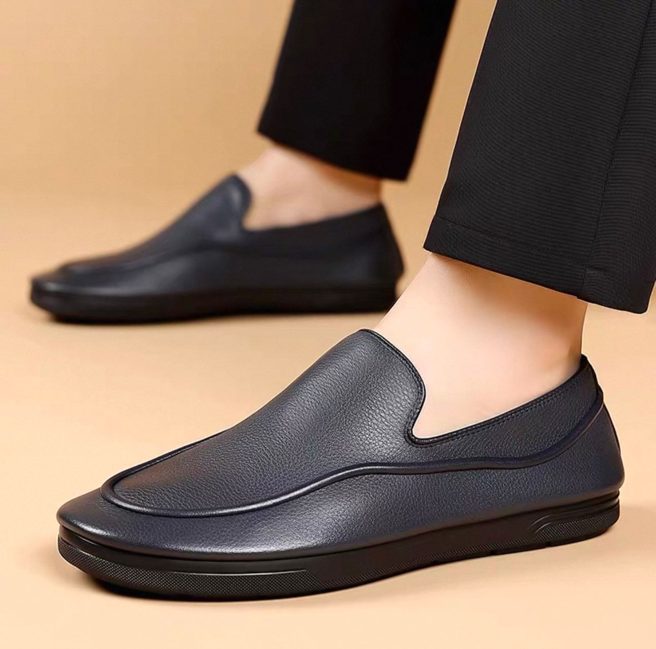 Premium Full-Grain Leather Loafers – Walk in Ultimate Comfort & Style
