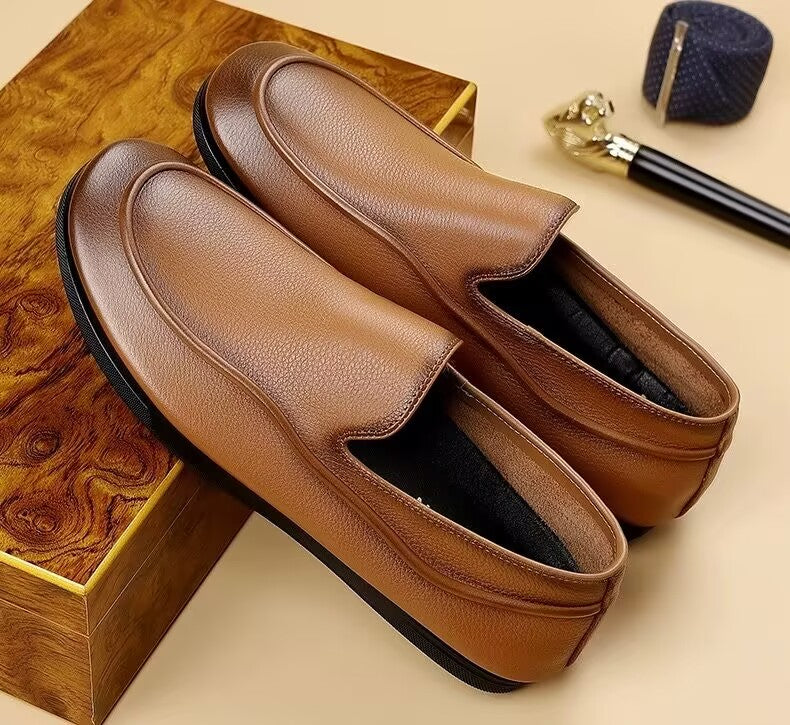 Premium Full-Grain Leather Loafers – Walk in Ultimate Comfort & Style