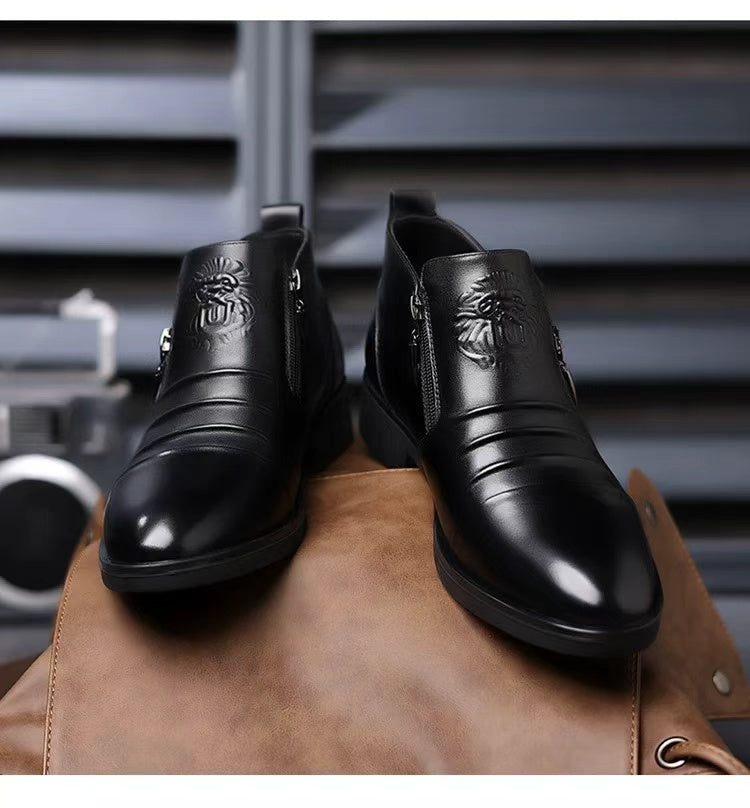 Premium Handmade Leather Height-Increasing Shoes