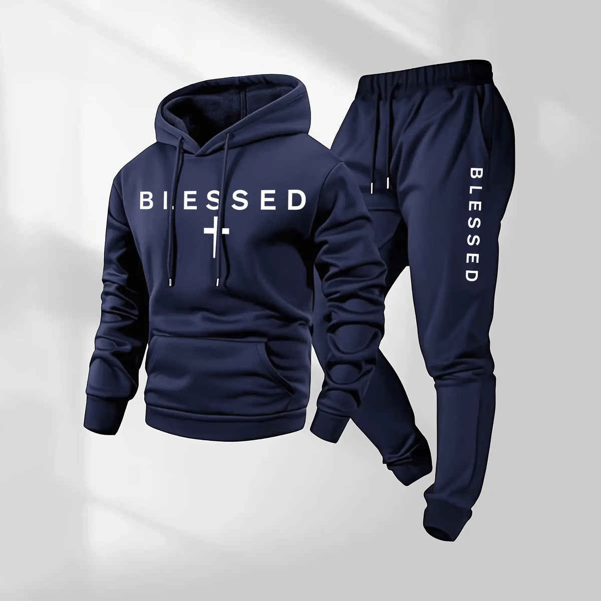 Men’s Blessed Cross Hoodie & Jogger Set