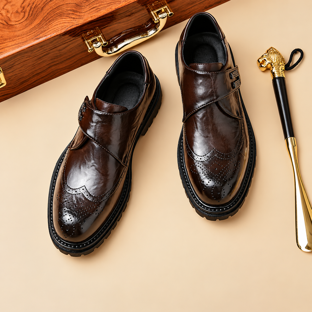 Regent Elevate Brogue Leather Shoes