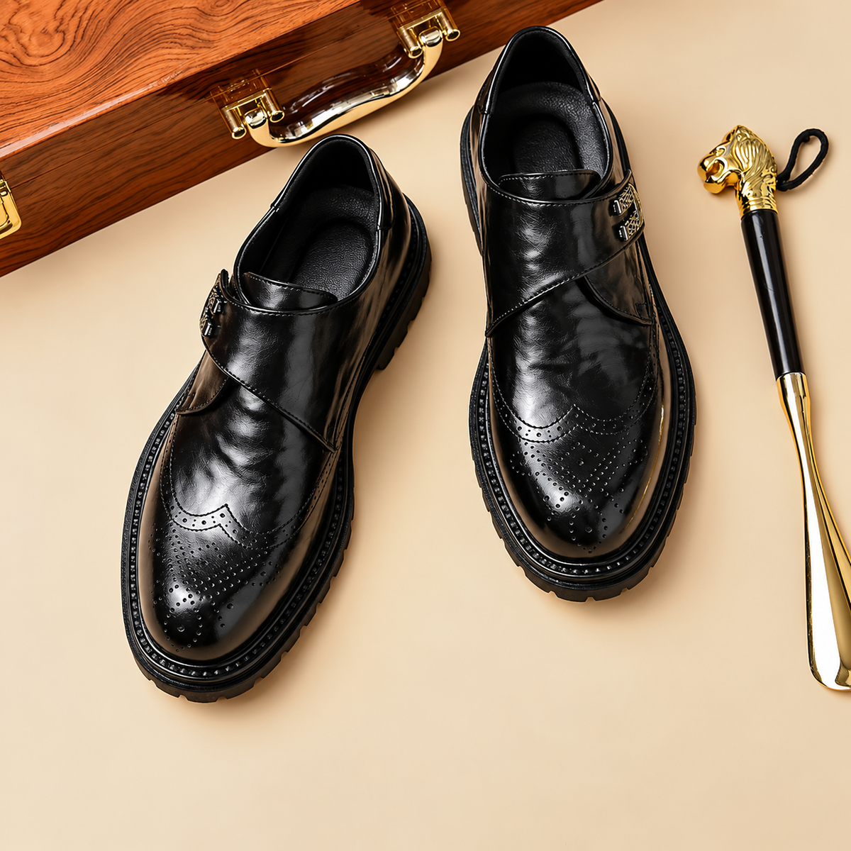 Regent Elevate Brogue Leather Shoes