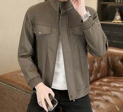 Premium Full-Grain Leather Jacket – Classic Style for Modern Gentlemen