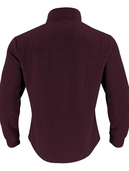 🔥 Men’s Grid Half-Zip Pullover