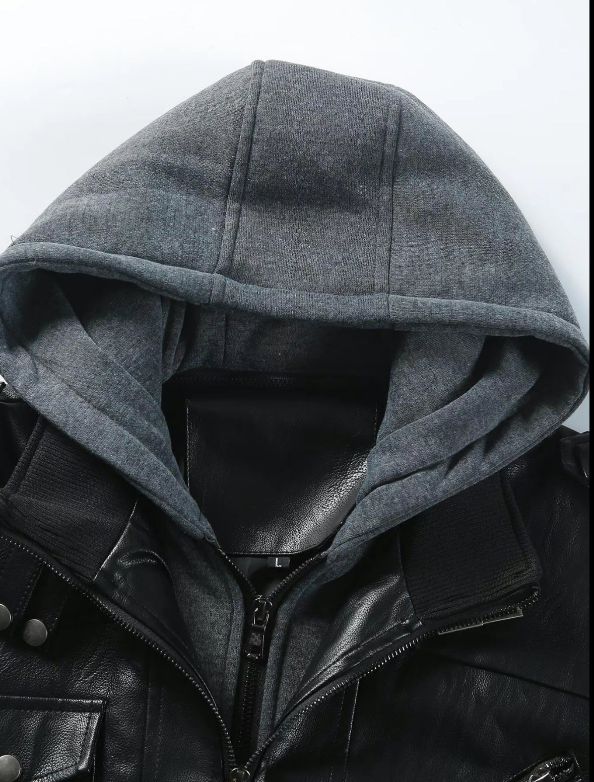 AURION™ Men’s Hooded Leather Jacket – Rugged Warmth Meets Urban Edge