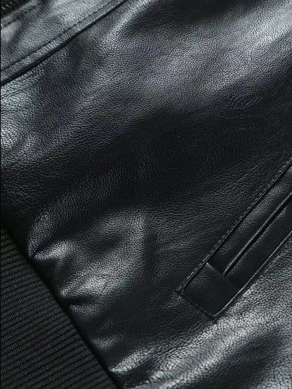 AURION™ Men’s Hooded Leather Jacket – Rugged Warmth Meets Urban Edge