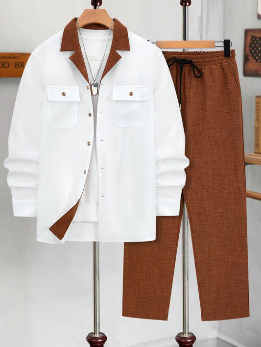 ⭐ AURION™ Men’s Premium Casual Two-Piece Set – Modern, Clean & Effortlessly Stylish