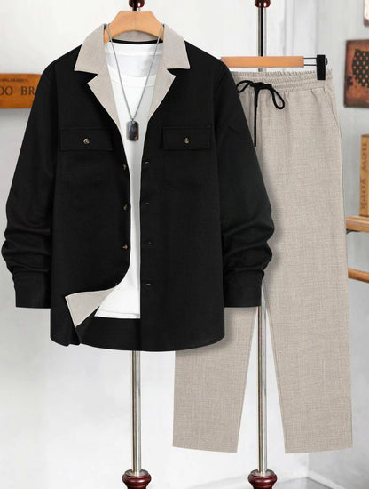 ⭐ AURION™ Men’s Premium Casual Two-Piece Set – Modern, Clean & Effortlessly Stylish