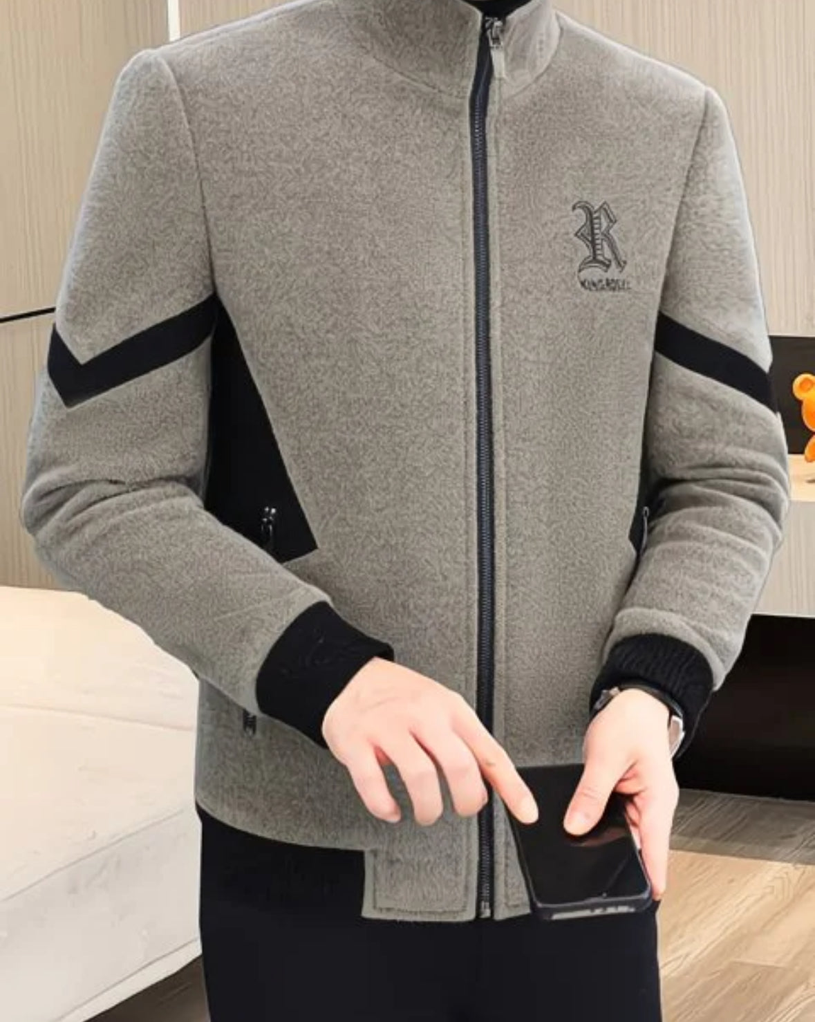 Men’s Luxury Fur-Lined Winter Jacket – Premium Warmth, Modern Elite Style