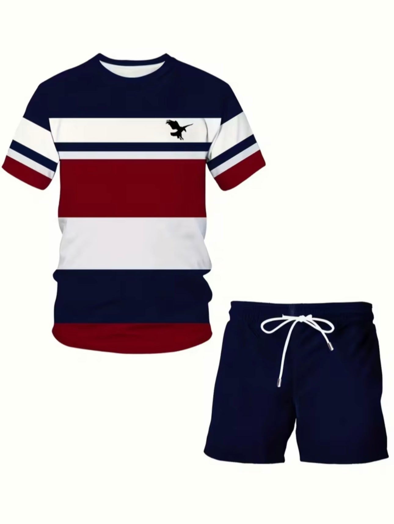 Premium Men's Striped Summer Set