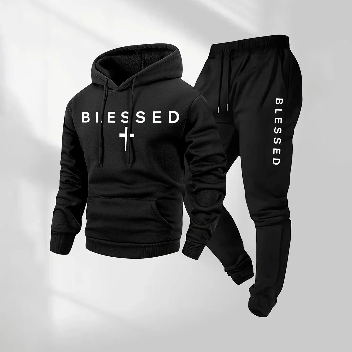 Men’s Blessed Cross Hoodie & Jogger Set