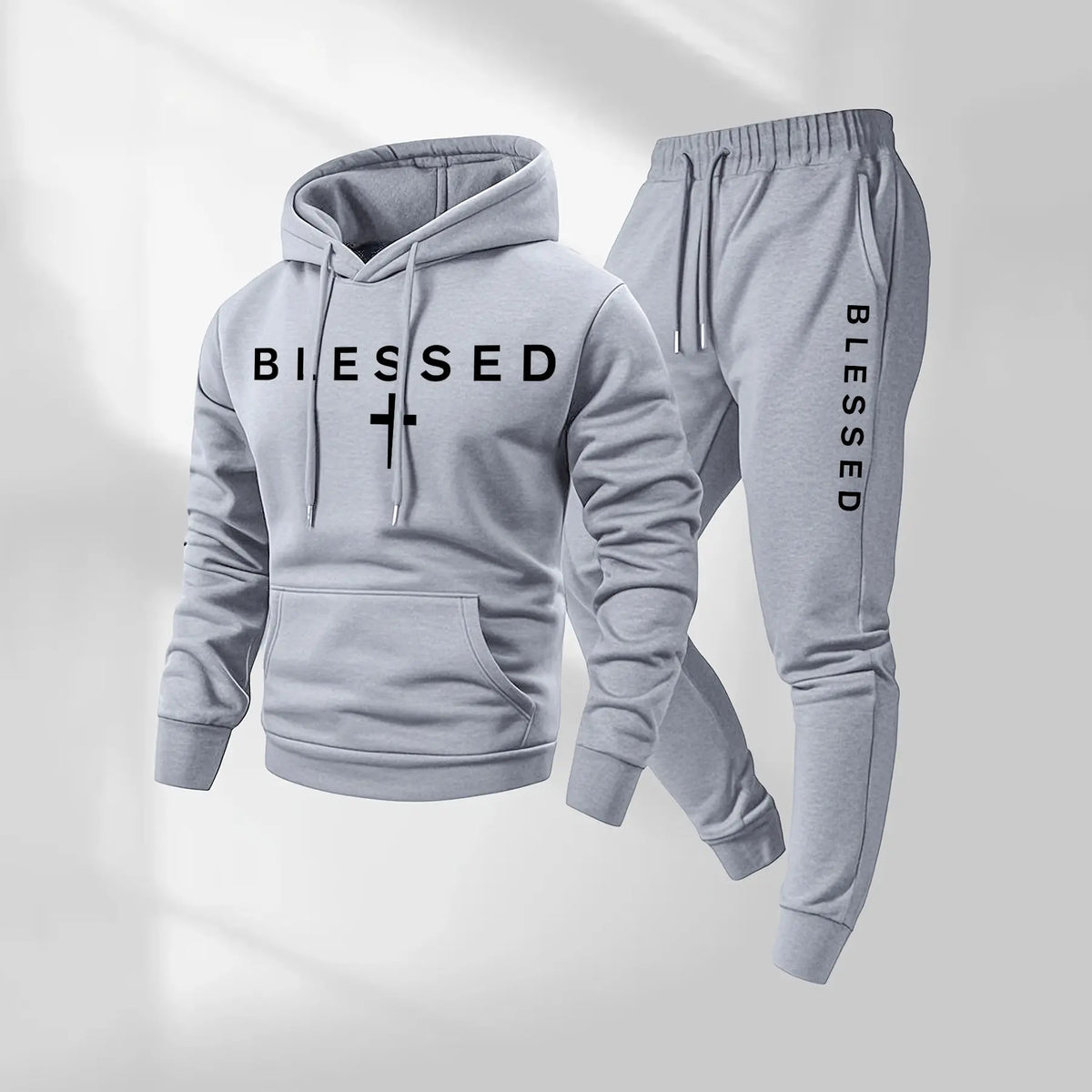 Men’s Blessed Cross Hoodie & Jogger Set