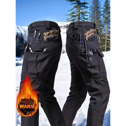 Men's Winter Fleece-Lined Tactical Cargo Pants – Warm, Rugged & Built for Everyday Adventure