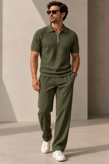 Polo + Matching Pants — One Complete Set.
