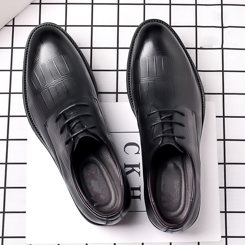 mperial Croc Top-Grain Leather Oxford