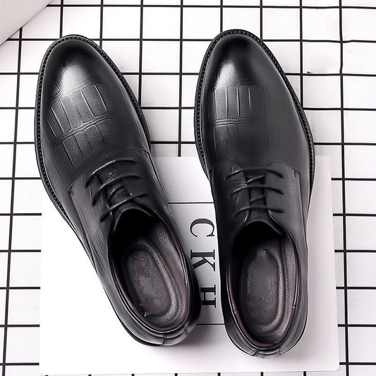 mperial Croc Top-Grain Leather Oxford
