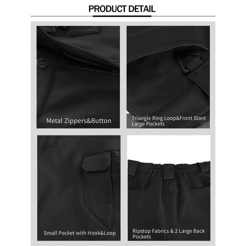 Men's Winter Fleece-Lined Tactical Cargo Pants – Warm, Rugged & Built for Everyday Adventure