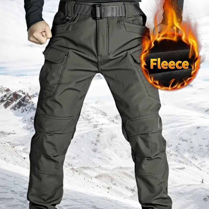 Men's Winter Fleece-Lined Tactical Cargo Pants – Warm, Rugged & Built for Everyday Adventure