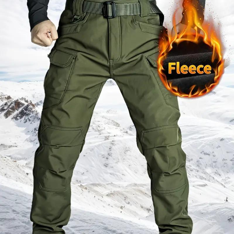 Men's Winter Fleece-Lined Tactical Cargo Pants – Warm, Rugged & Built for Everyday Adventure