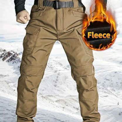 Men's Winter Fleece-Lined Tactical Cargo Pants – Warm, Rugged & Built for Everyday Adventure