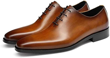 ✨ Premium Hand-Painted Full-Grain Leather Oxford Shoes ✨