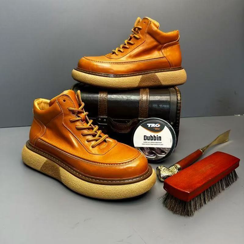 Heritage Leather Boots｜Where Vintage Ruggedness Meets Modern Luxury