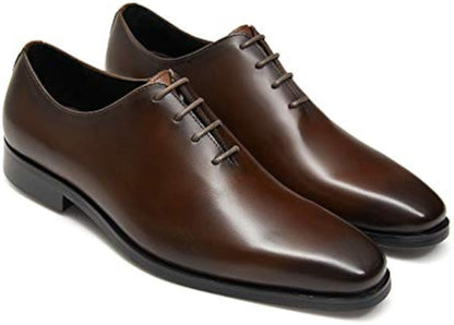 ✨ Premium Hand-Painted Full-Grain Leather Oxford Shoes ✨